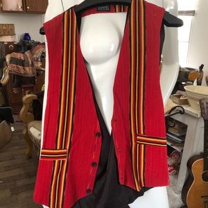 Vest, bright multi colored